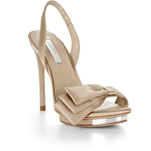 Sale! BCBG MAXAZRIA Womens Ma Lavi Bow Sling Back - Picture 1 of 8